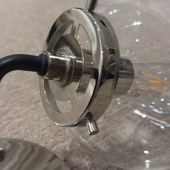 Modern Glass Globe Wall Sconce - Picture 4 of 8